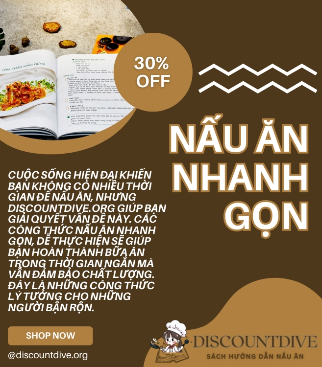 Giới Thiệu SÁCH HƯỚNG DẪN NẤU ĂN DISCOUNTDIVE